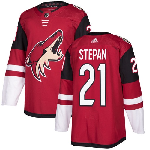 Adidas Coyotes #21 Derek Stepan Maroon Home Authentic Stitched NHL Jersey - Click Image to Close